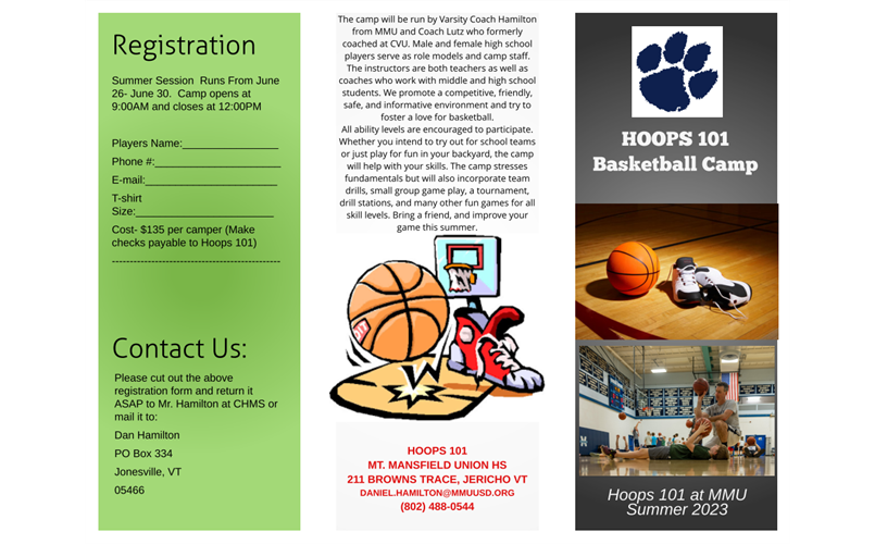 Hoops 101 Summer Camp