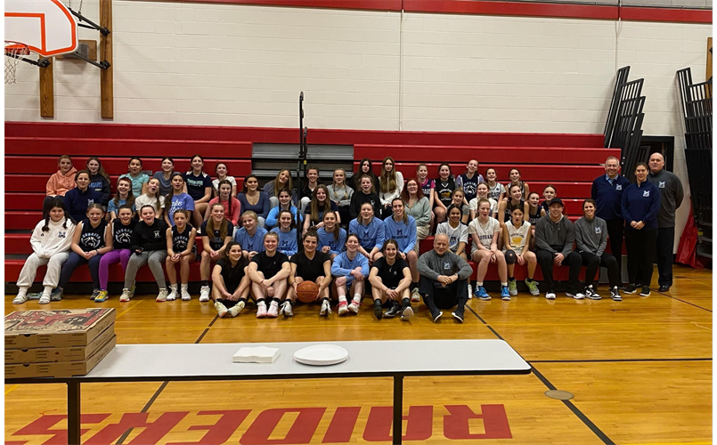 MMU Varsity & JV Players visit BRMS before the season opener